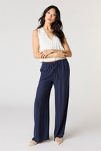 Pantalon fluide à jambe large