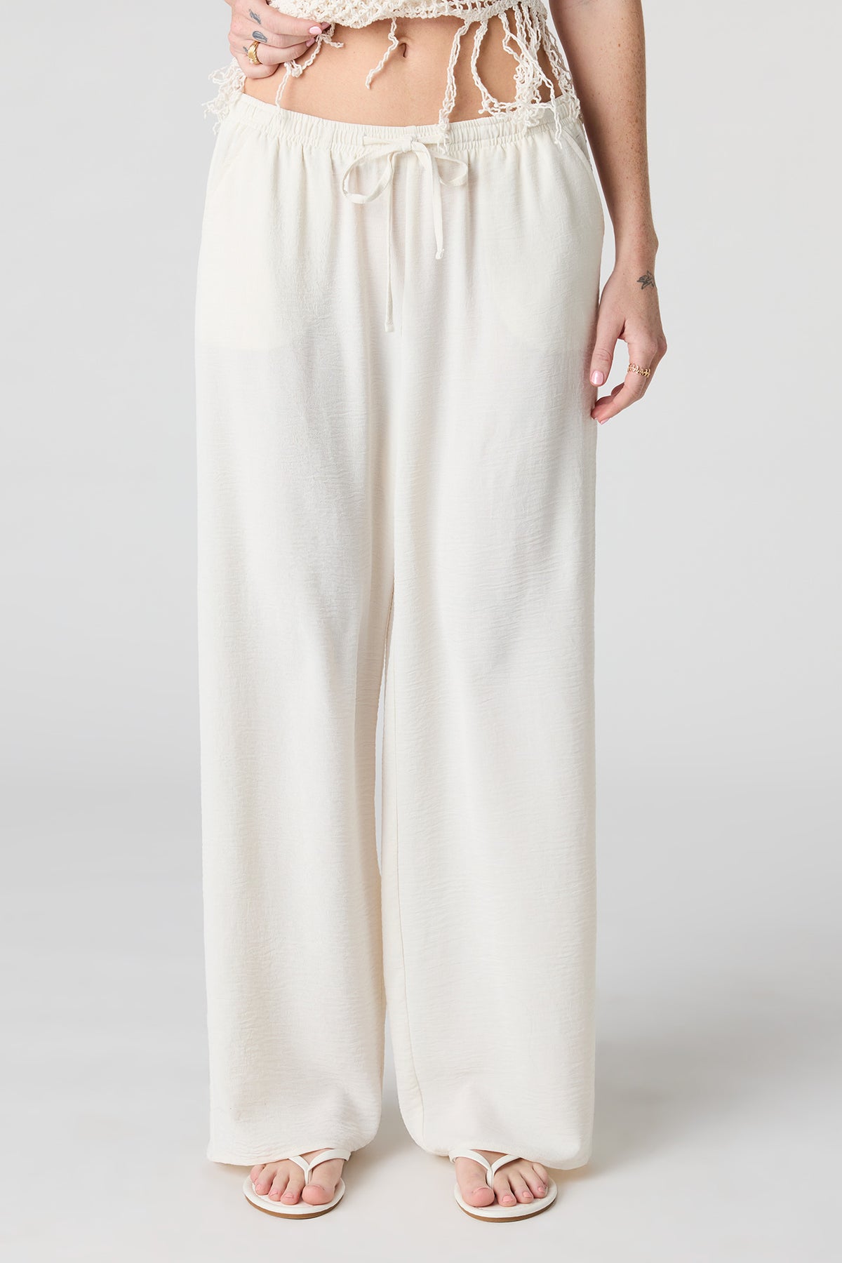 Alt View 11. Flowy Wide Leg Pant - Pink