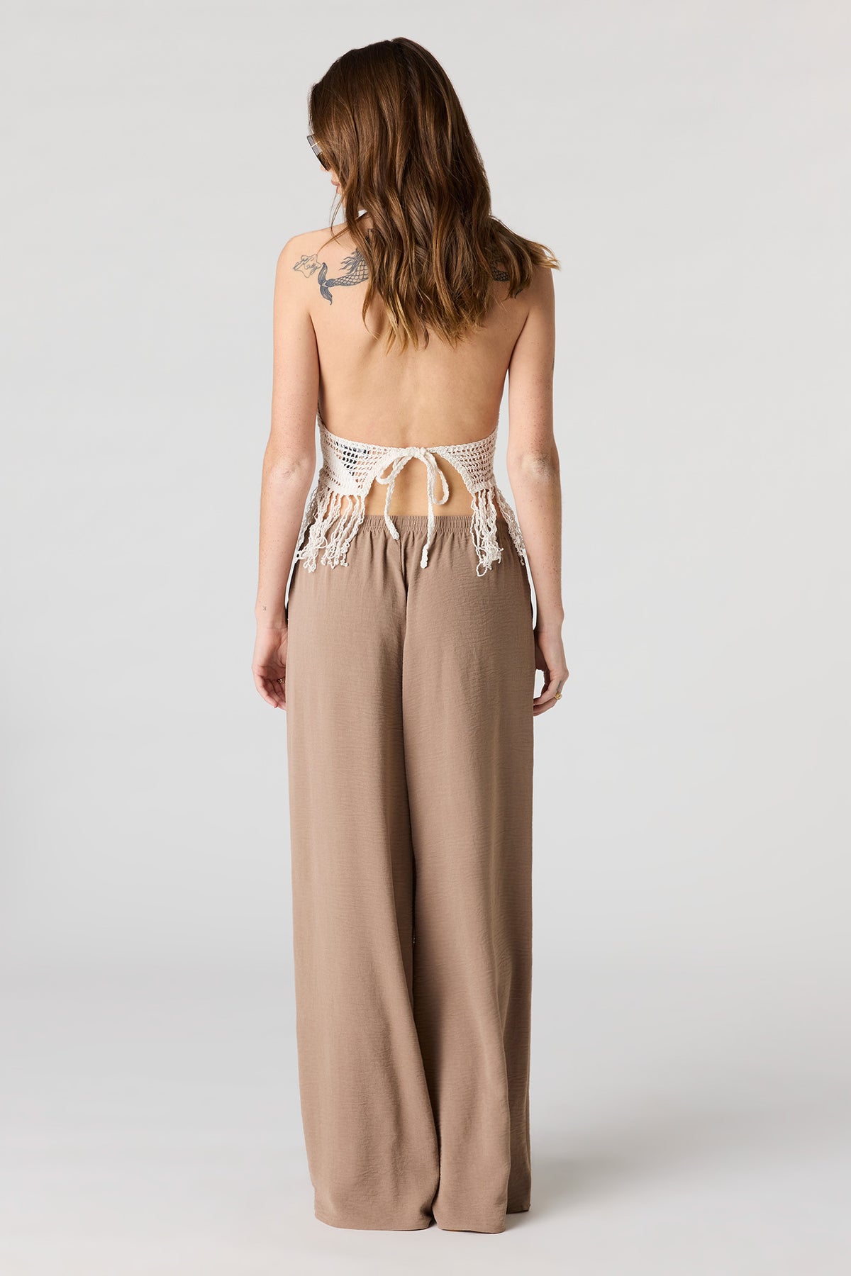 Alt View 15. Flowy Wide Leg Pant - Pink