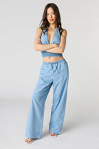 Denim Wide Leg Pant