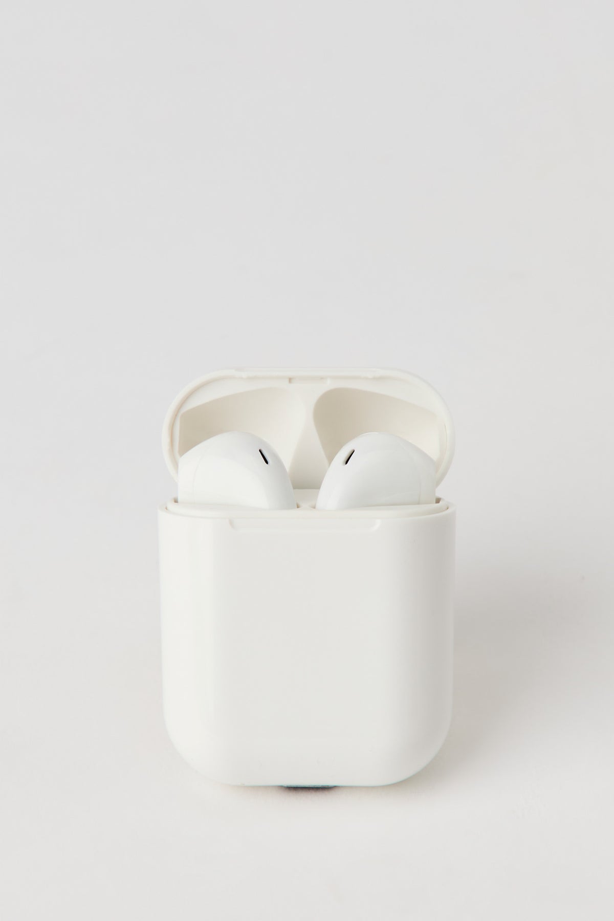Alt View 2. Wireless Bluetooth Earbuds & Charging Case - White