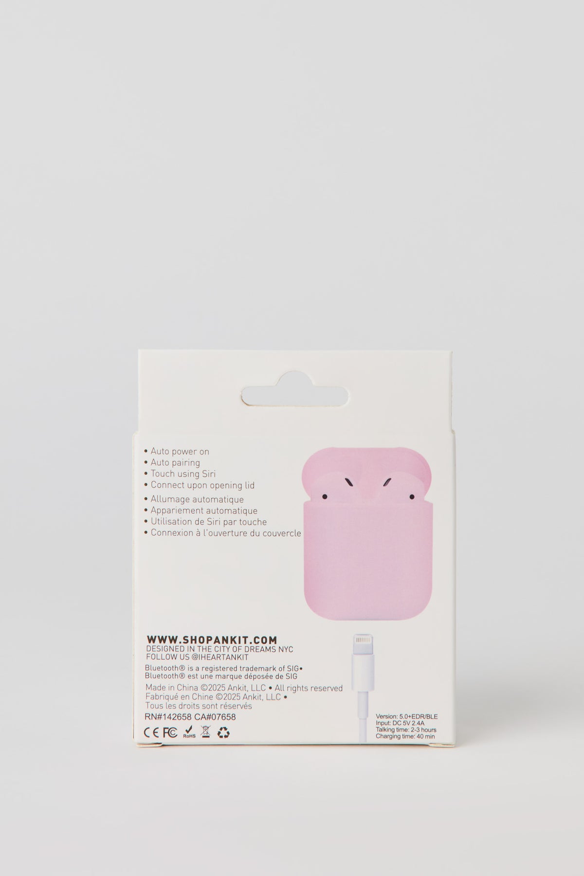 Vue alternative 5. Écouteurs Bluetooth sans fil et étui de charge