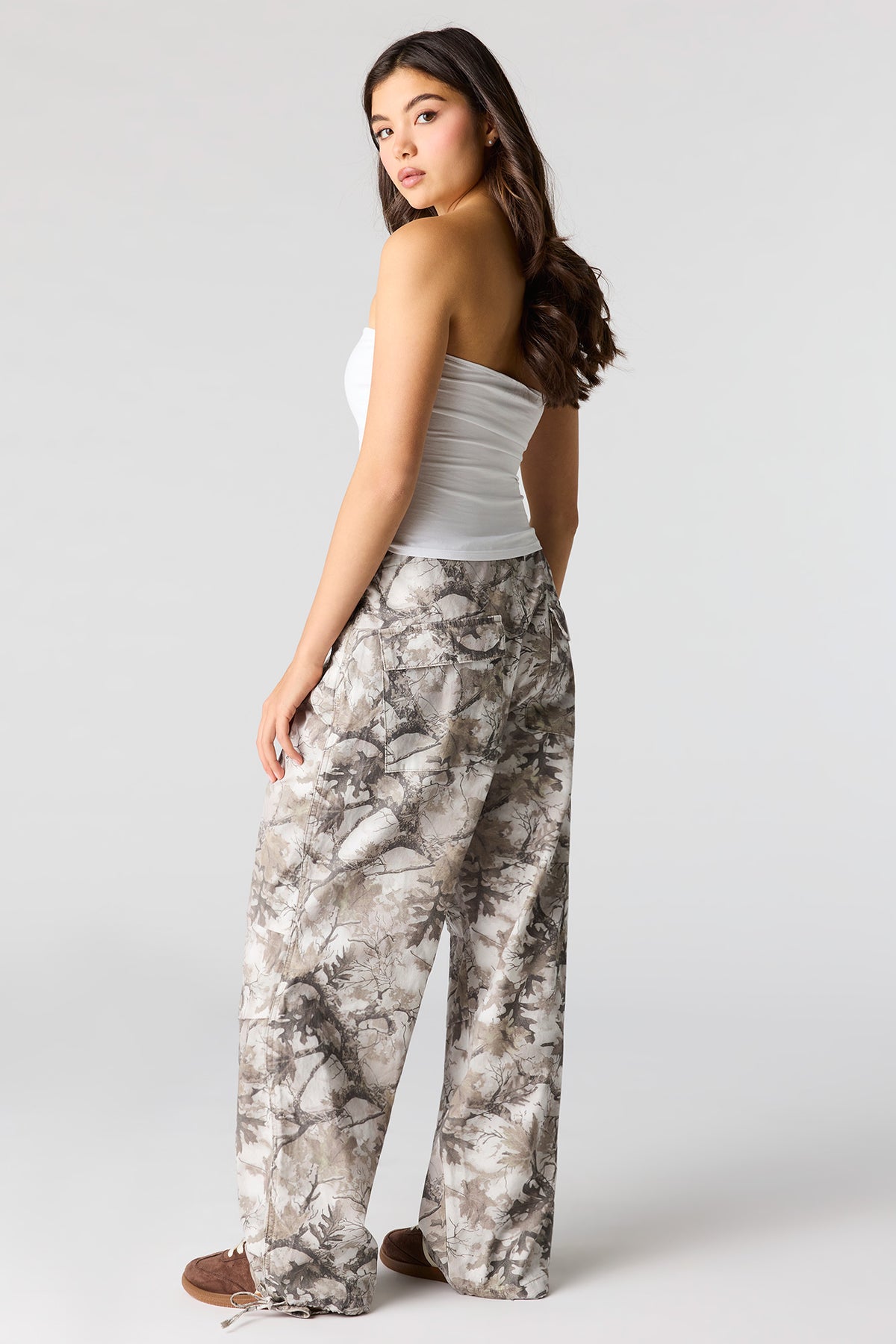 Alt View 3. Low Rise Parachute Pant - Camouflage