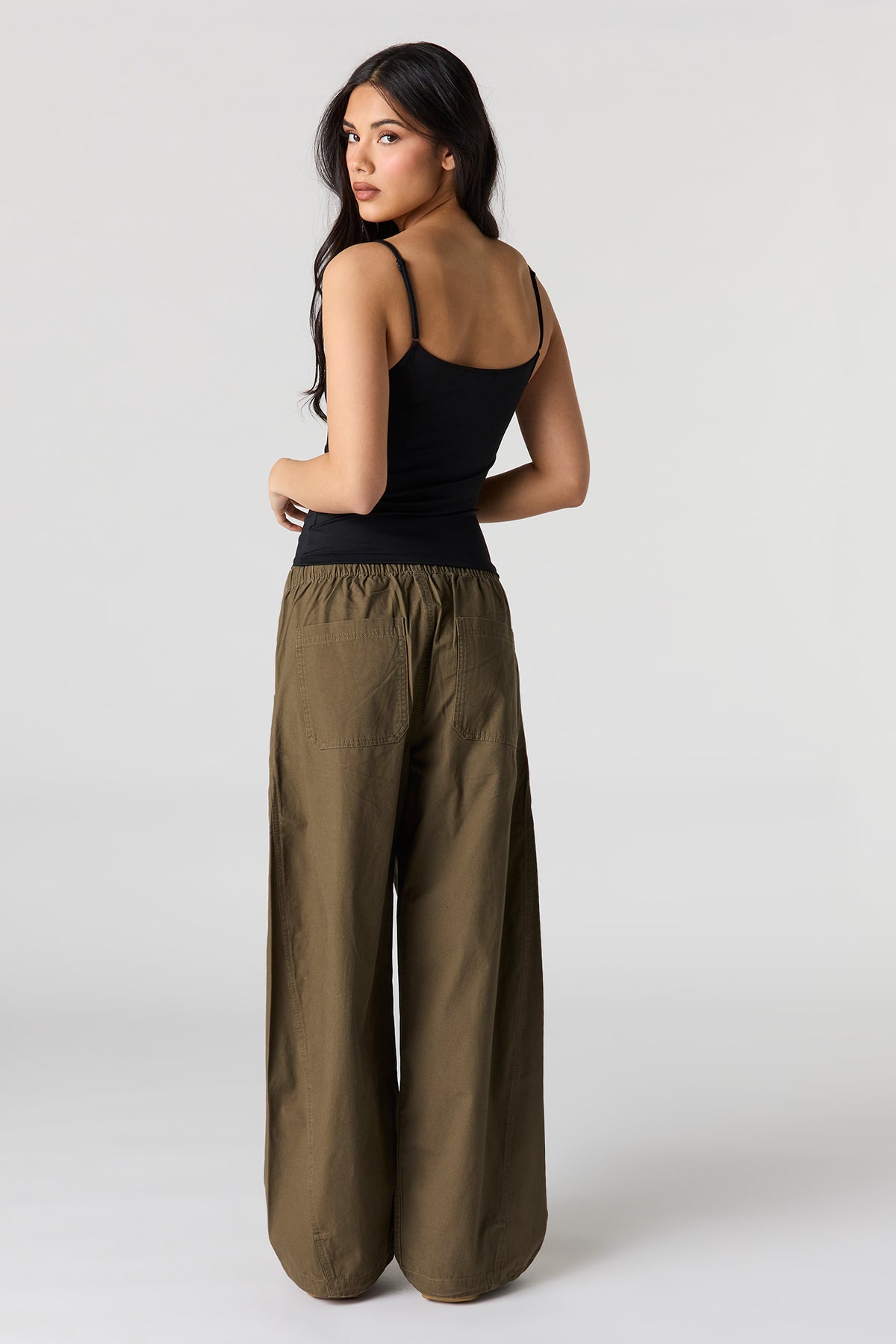 Alt View 3. Baggy Cargo Pant - Dark Green