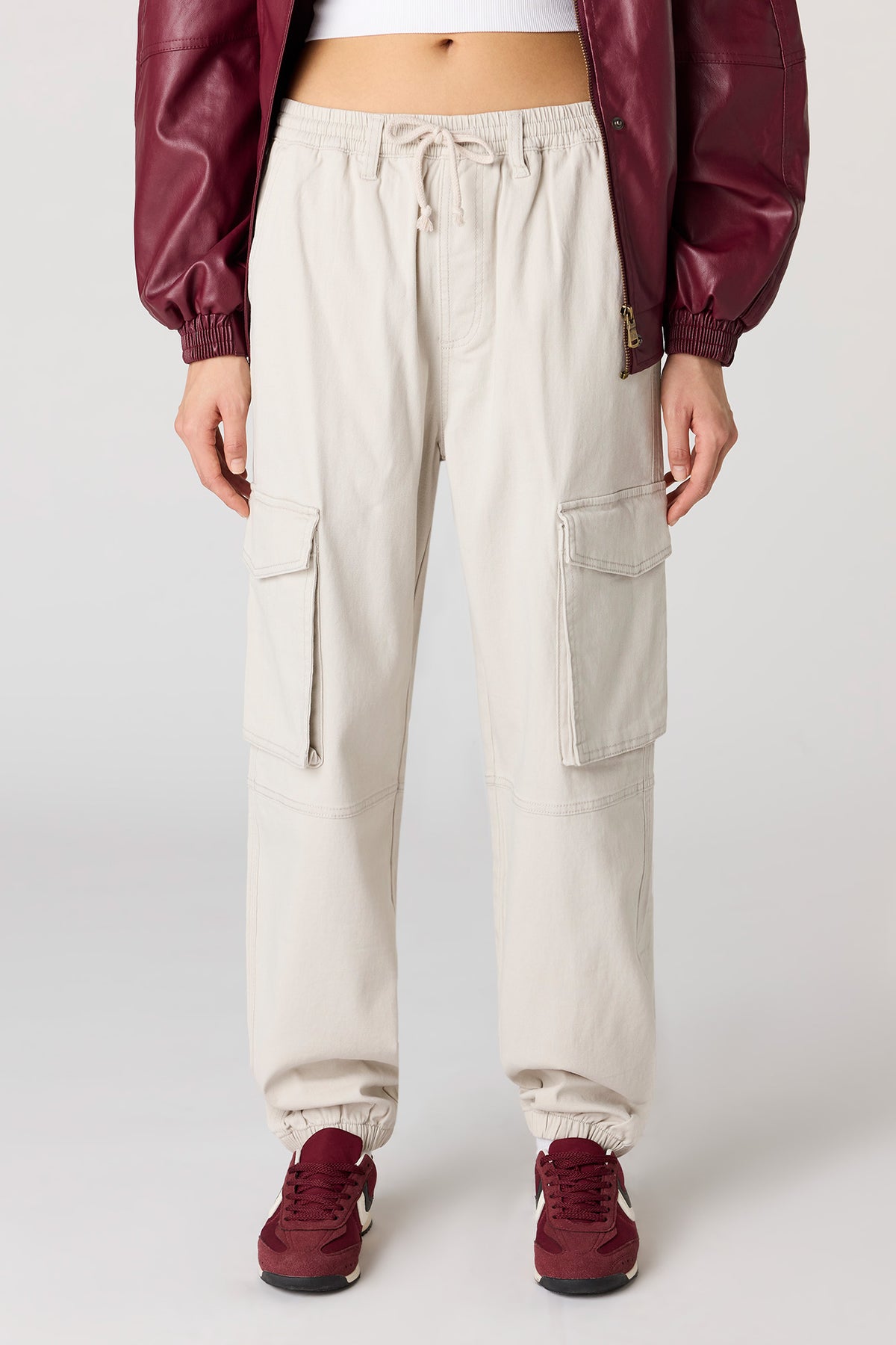Alt View 2. Cargo Jogger - Natural