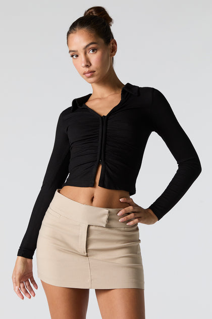 Extended Waistband Mini Skort