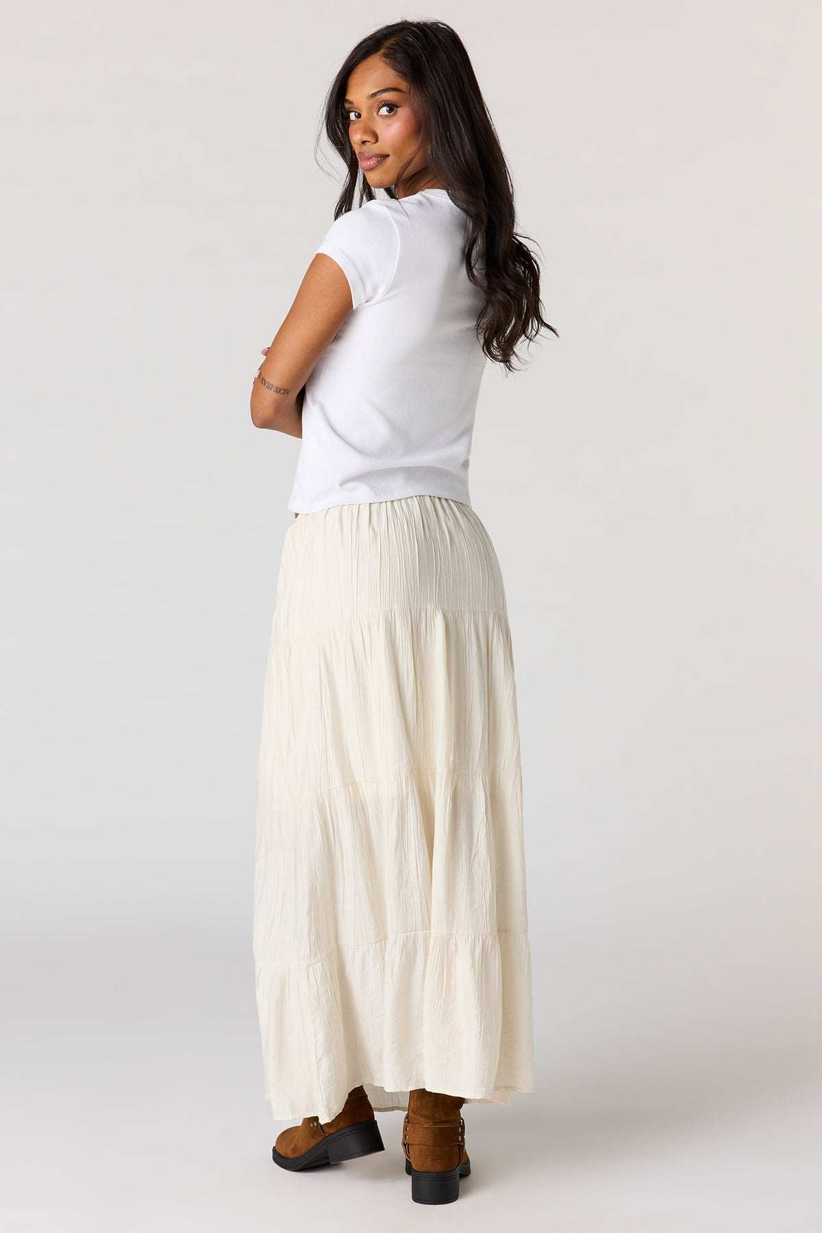 Vue alternative 2. Jupe maxi froisée