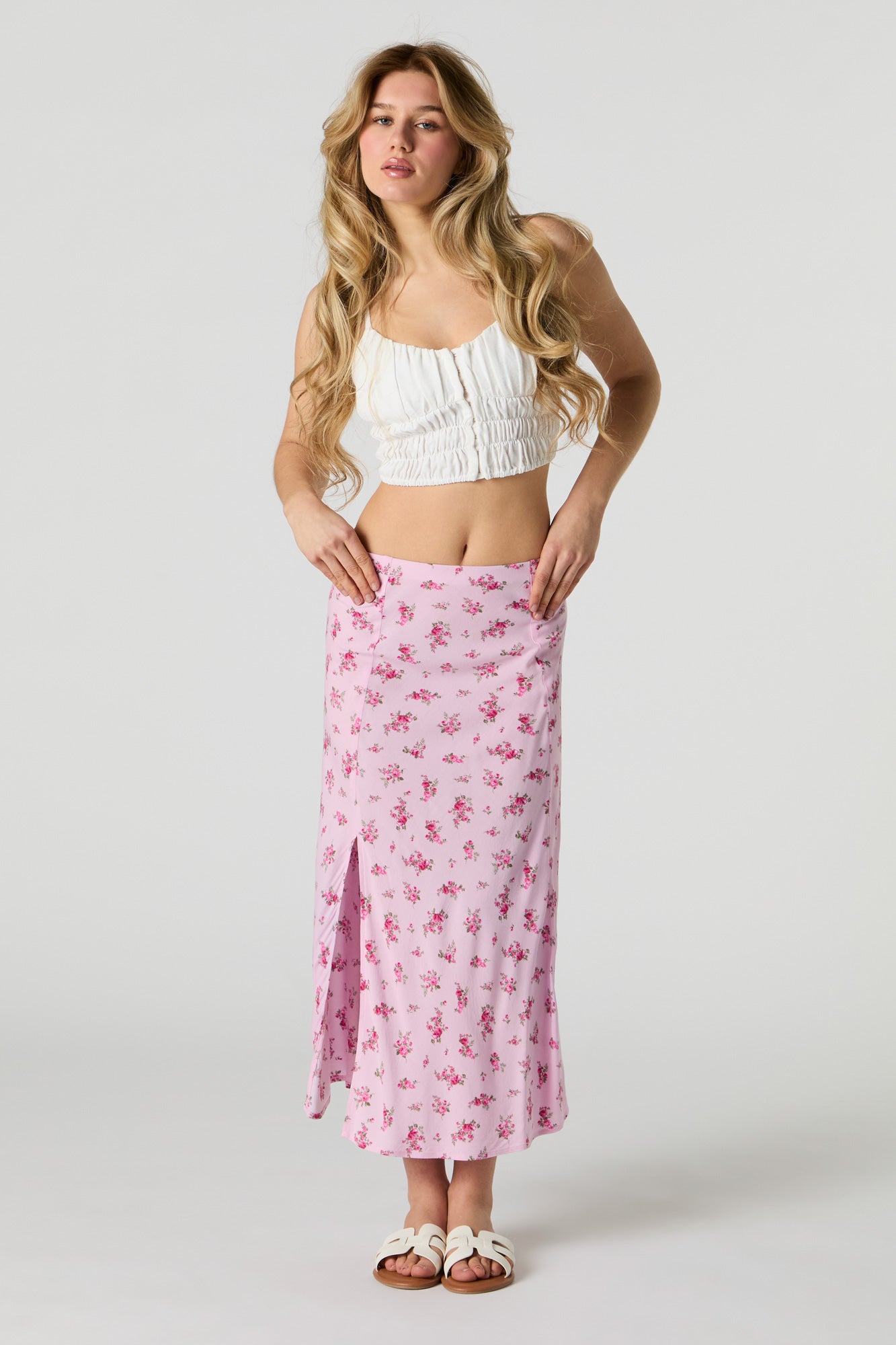 Jupe Midi Fleurie Marina Moscone - Modèle Tubino Neuf Avec étiquette - Taille 8 (Prix Boutique 999$)