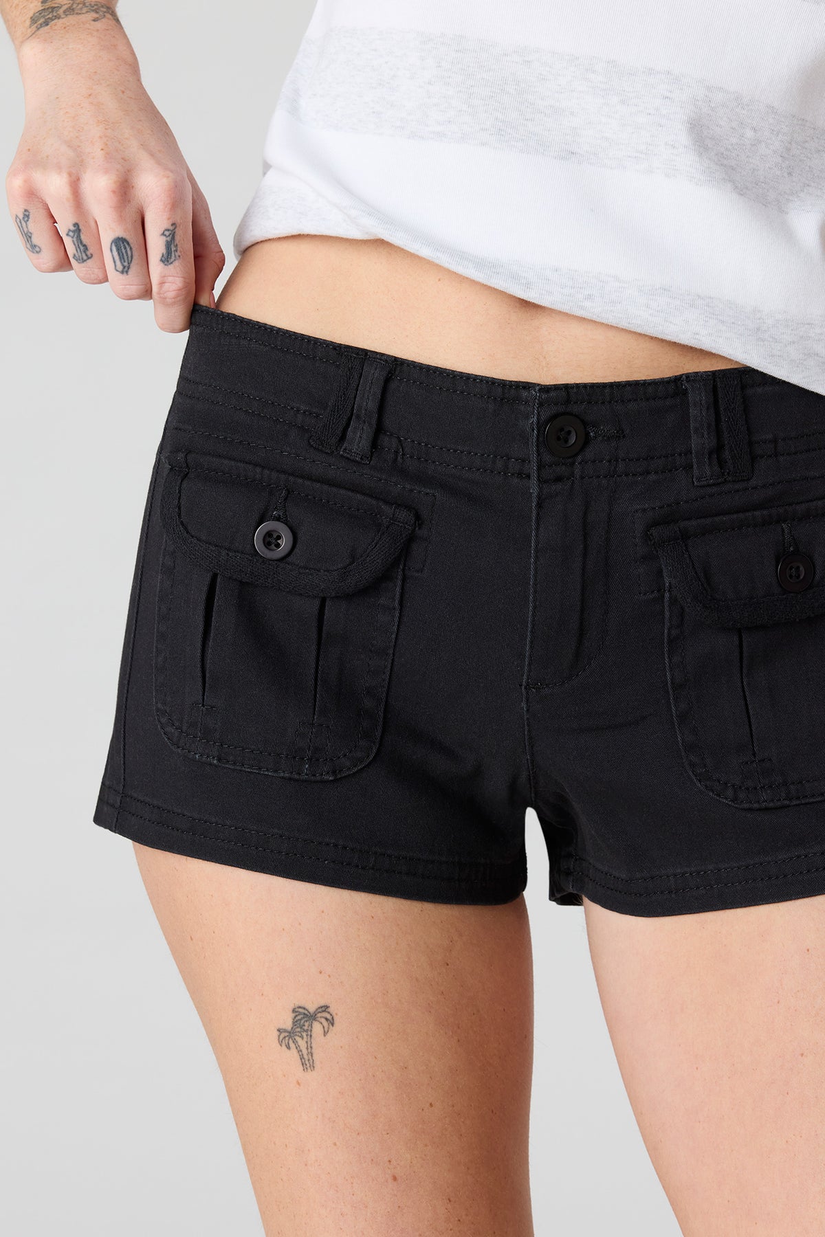 Alt View 4. Micro Cargo Short - Black