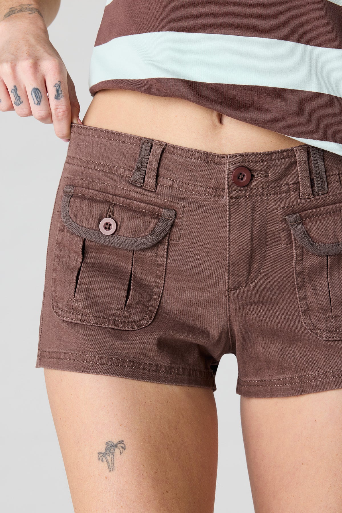 Alt View 4. Micro Cargo Short - Brown