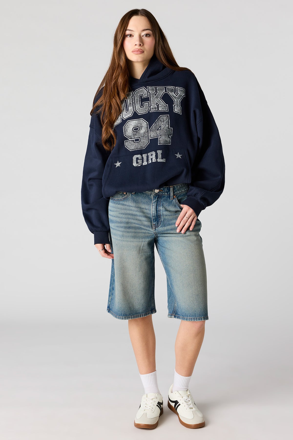 Low Rise Vintage Dark Jort 13" - Midnight Blue