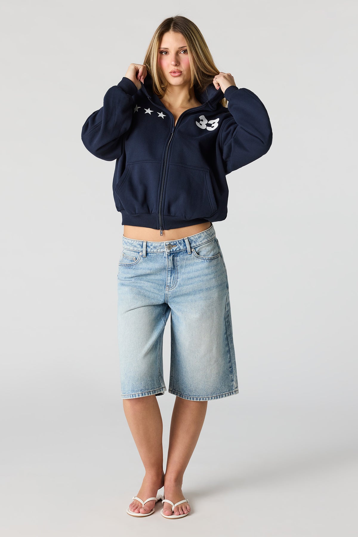 Low Rise Medium Jort 13" - Medium Blue