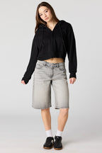 Jort gris à taille basse 13 po