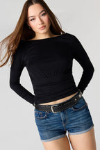 Miami High Rise Denim Short