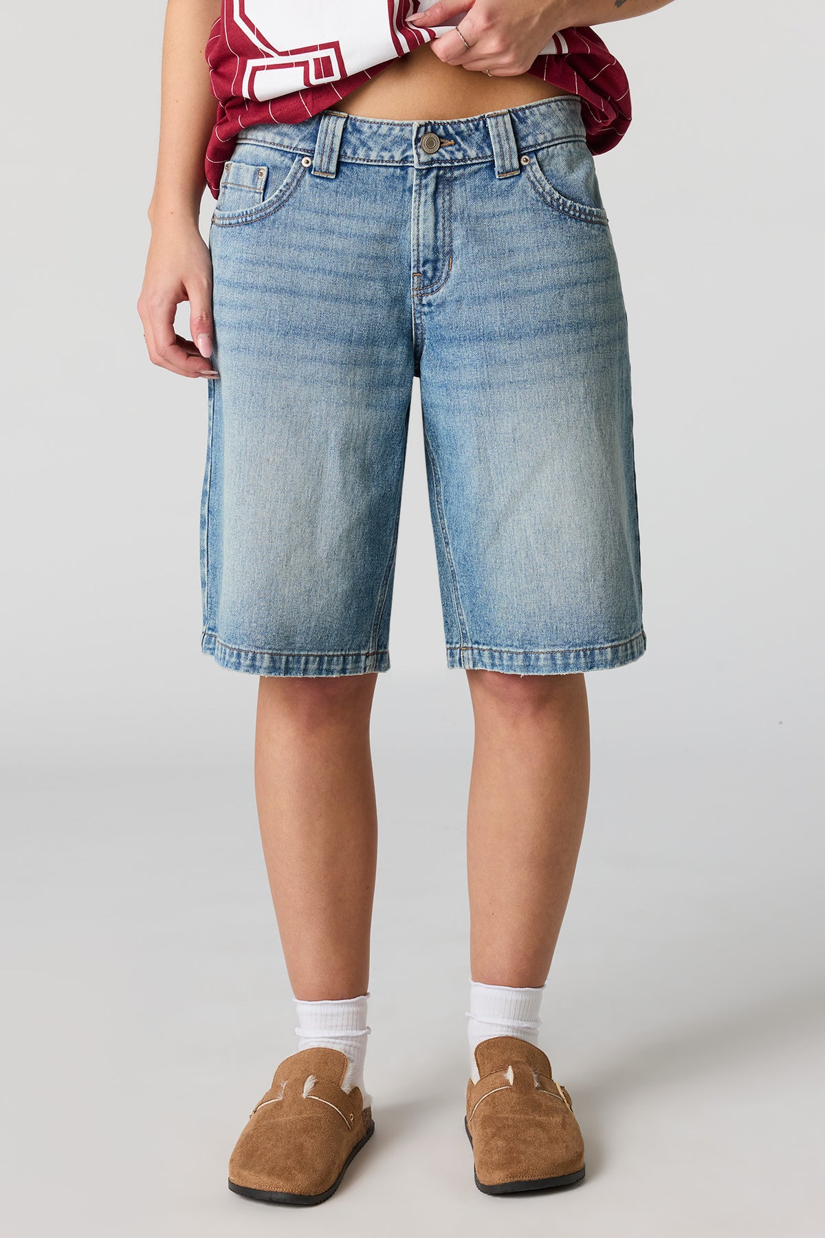 Vue alternative 2. Jort baggy à taille basse délavé vintage moyen