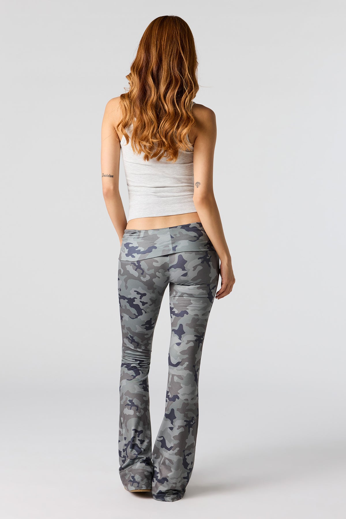 Alt View 3. Foldover Flare Legging - Camouflage