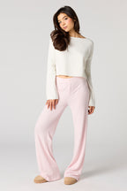 Pantalon côtelé à jambe large