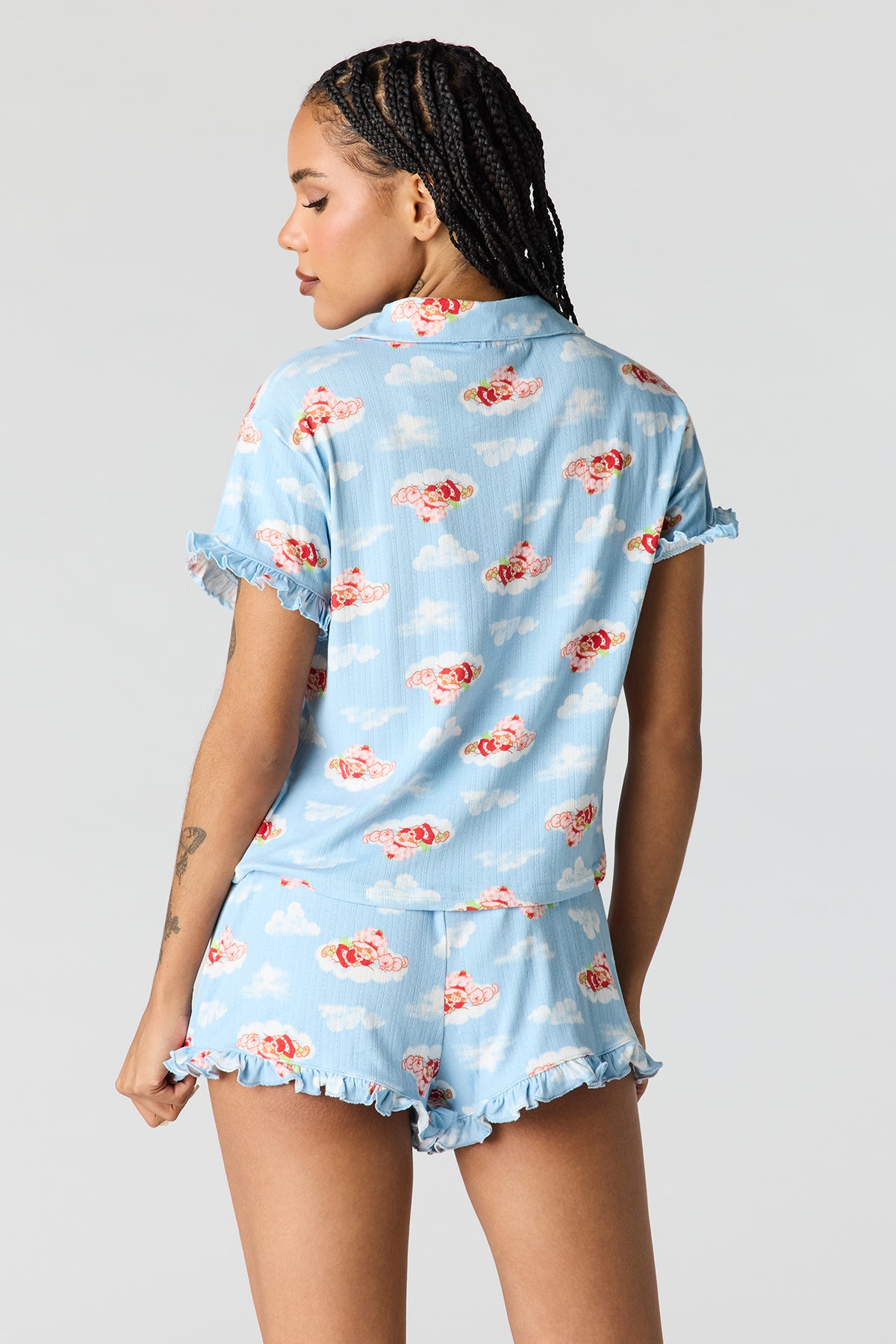 Alt View 2. Strawberry Shortcake Pointelle Pajama Set - Light Blue