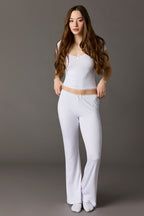 Playboy Lace Trim T-Shirt & Pant Pajama Set