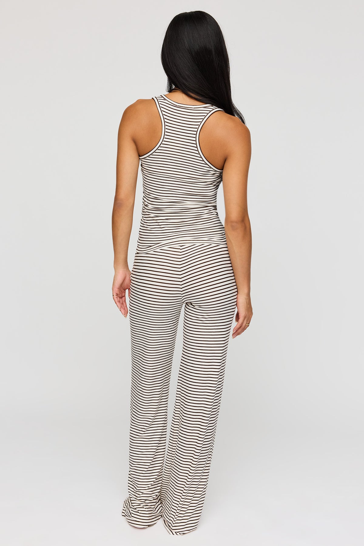 Alt View 4. Tank & Pant Pajama Set - Ivory