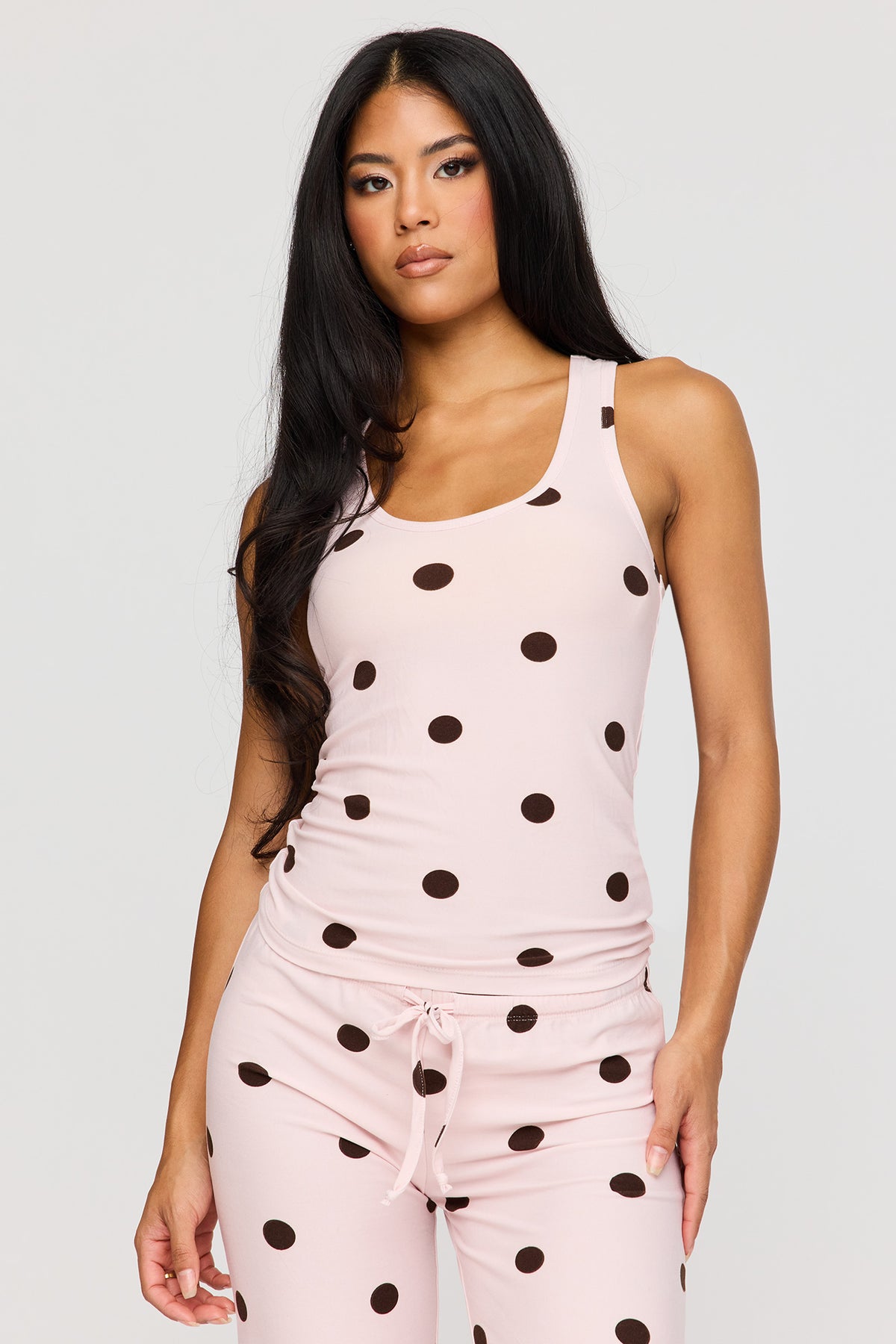 Alt View 2. Tank & Pant Pajama Set - Pink