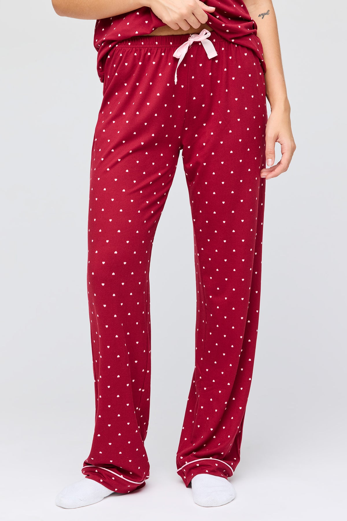 Vue alternative 3. Ensemble pyjama avec haut boutonné doux et pantalon