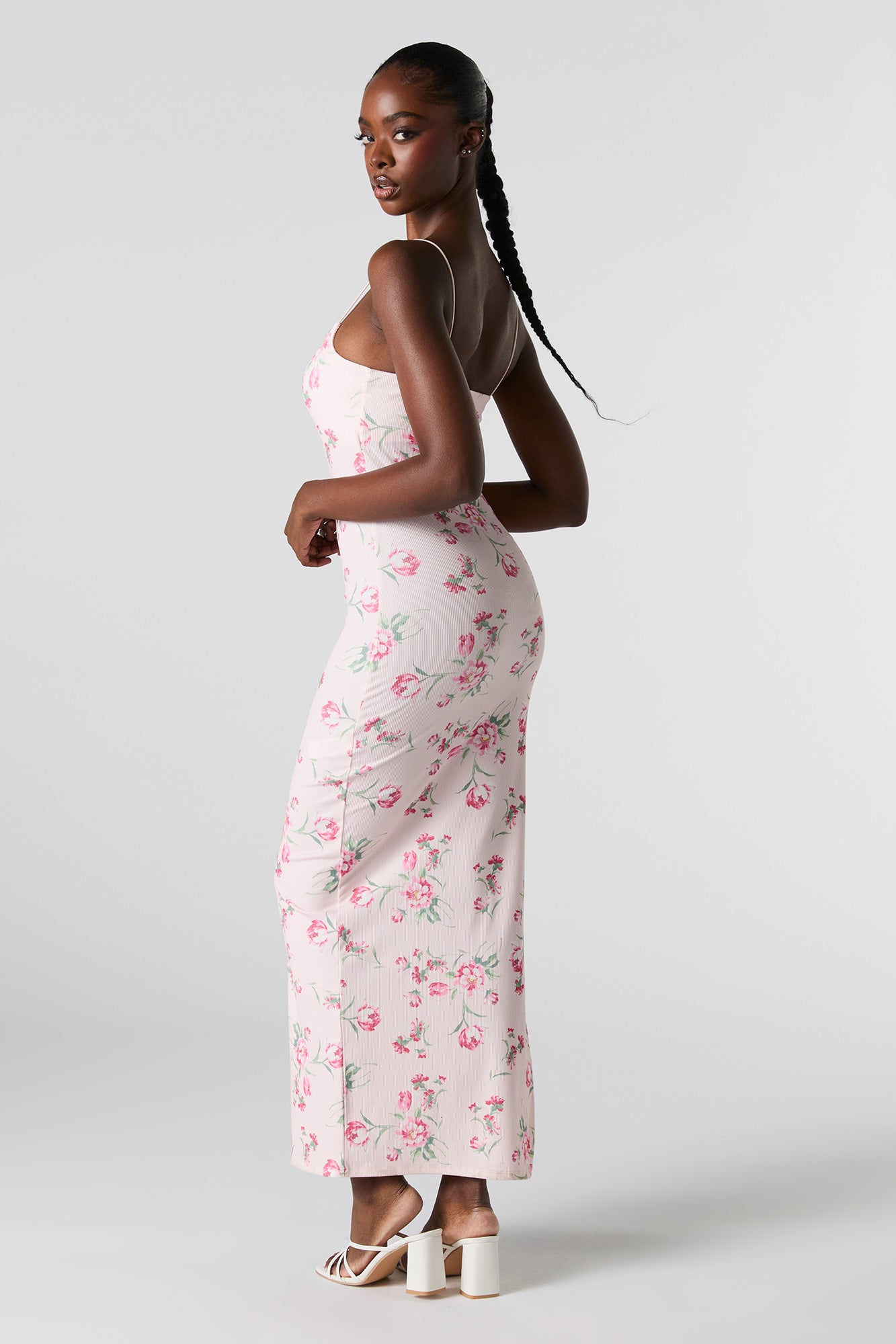 Ribbed Slit Bodycon Maxi Dress – Urban Planet