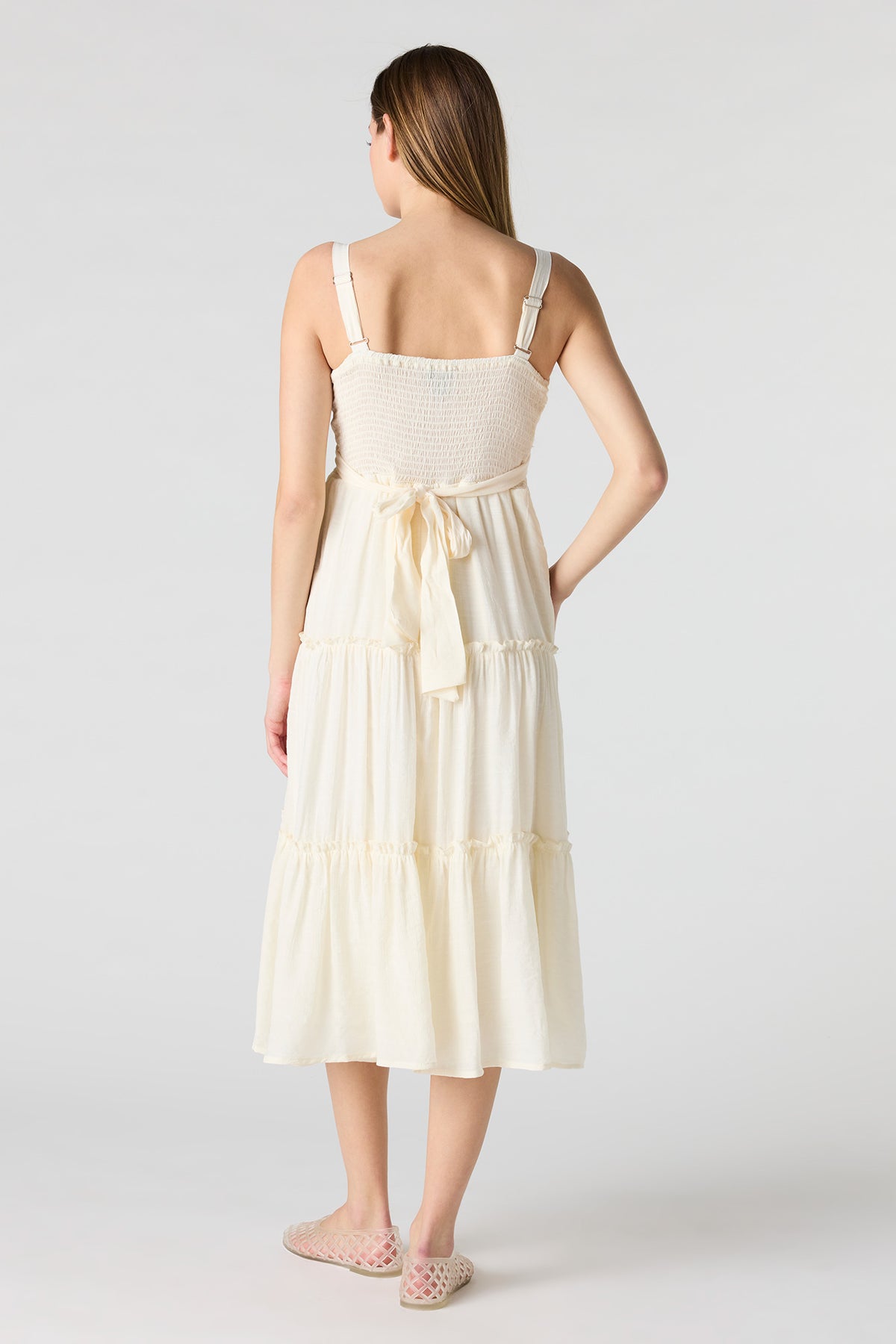 Vue alternative 3. Robe midi volantée avec attache