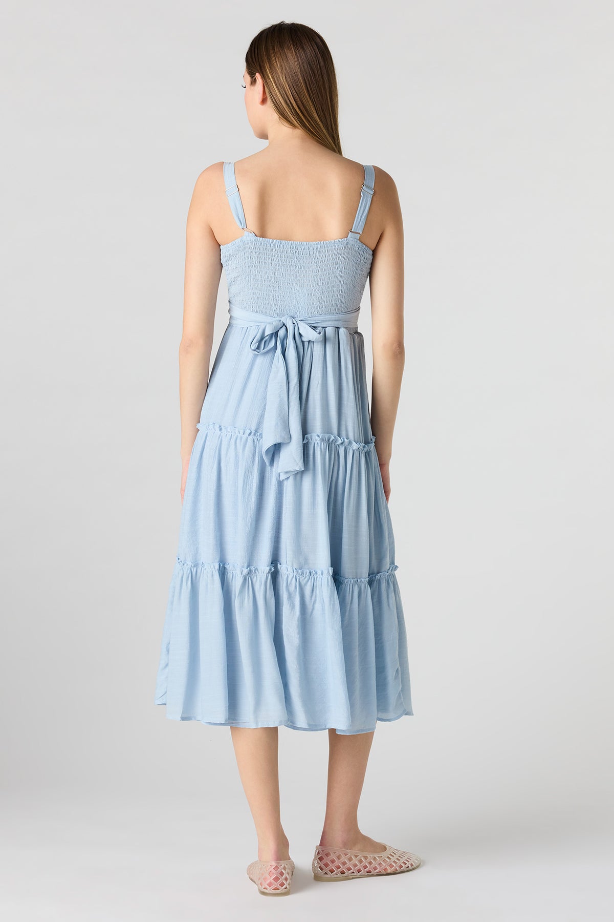 Vue alternative 3. Robe midi volantée avec attache