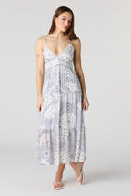 Gauze Babydoll Midi Dress