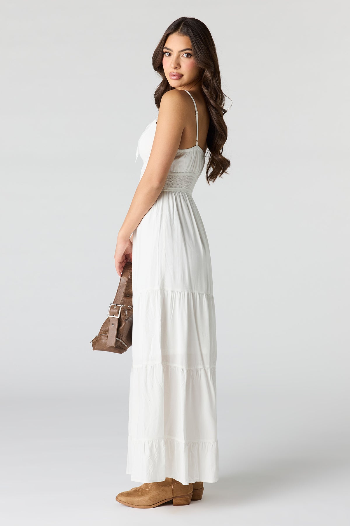 Vue alternative 2. Robe maxi volantée avec boucles