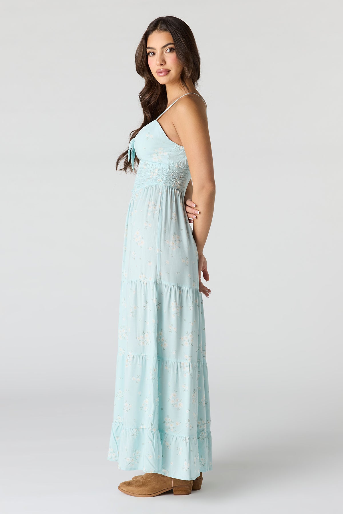 Vue alternative 2. Robe maxi volantée avec boucles