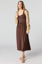 Robe-débardeur midi