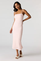 Braless Textured Midi Dress