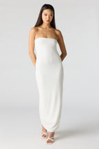 Knit Strapless Maxi Dress