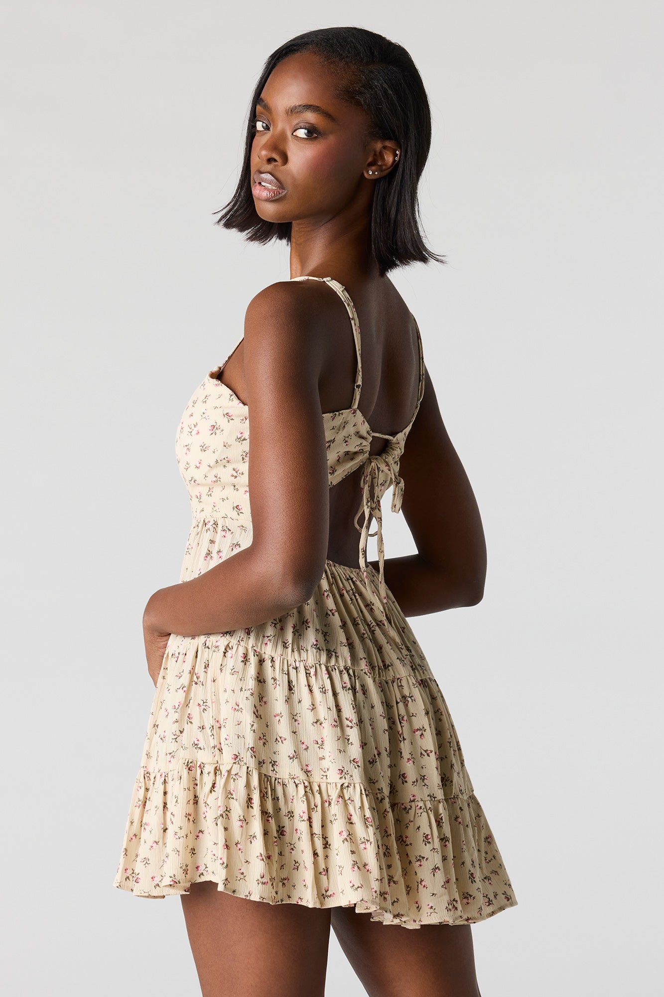 Braless Tiered Mini Dress – Urban Planet