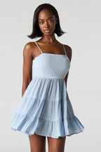 Minirobe volantée sans soutien-gorge intégré