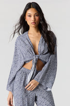 Flowy Tie Front Shrug