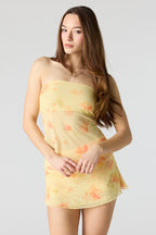 Minijupe-short en filet
