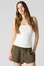 Short fluide à taille coulissante