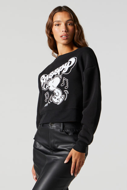Snoopy Graphic Cropped Sweatshirt – Urban Planet