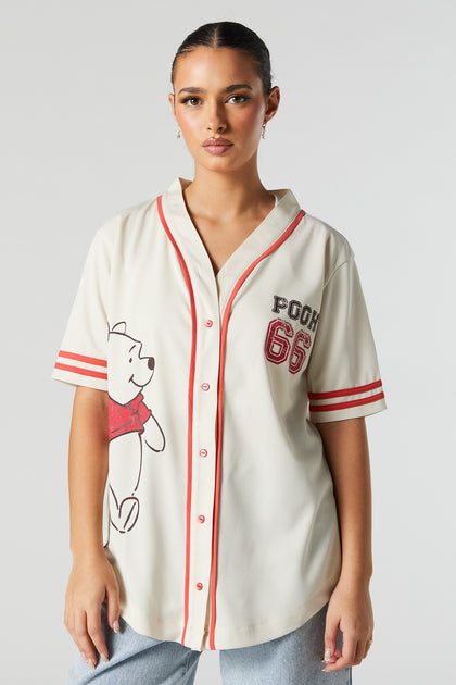 Jersey de baseball à imprimé Pooh and Piglet
