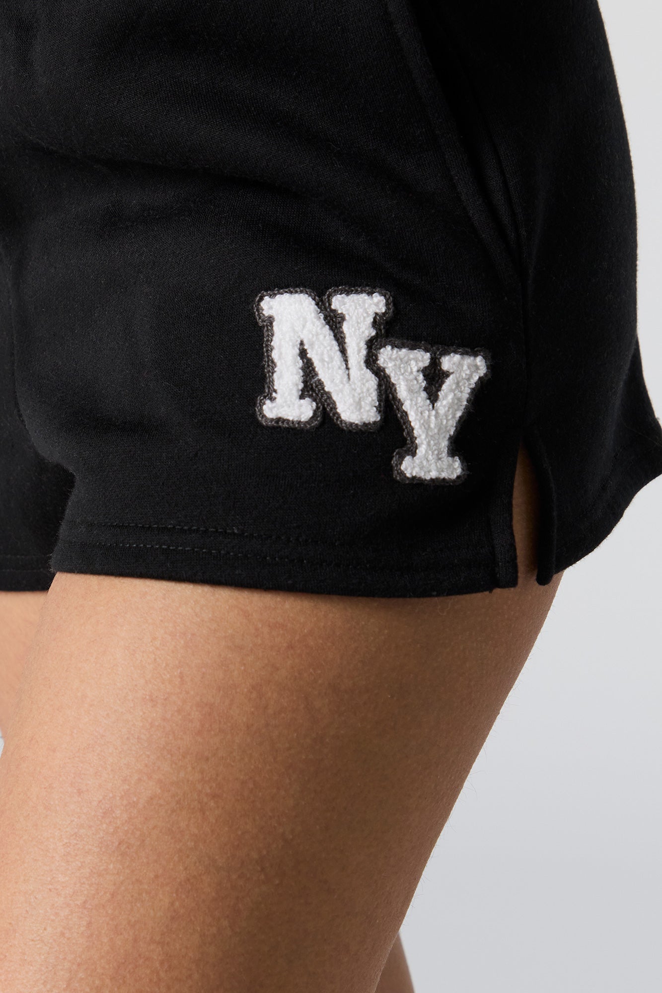 NY Chenille Embroidered Fleece Short