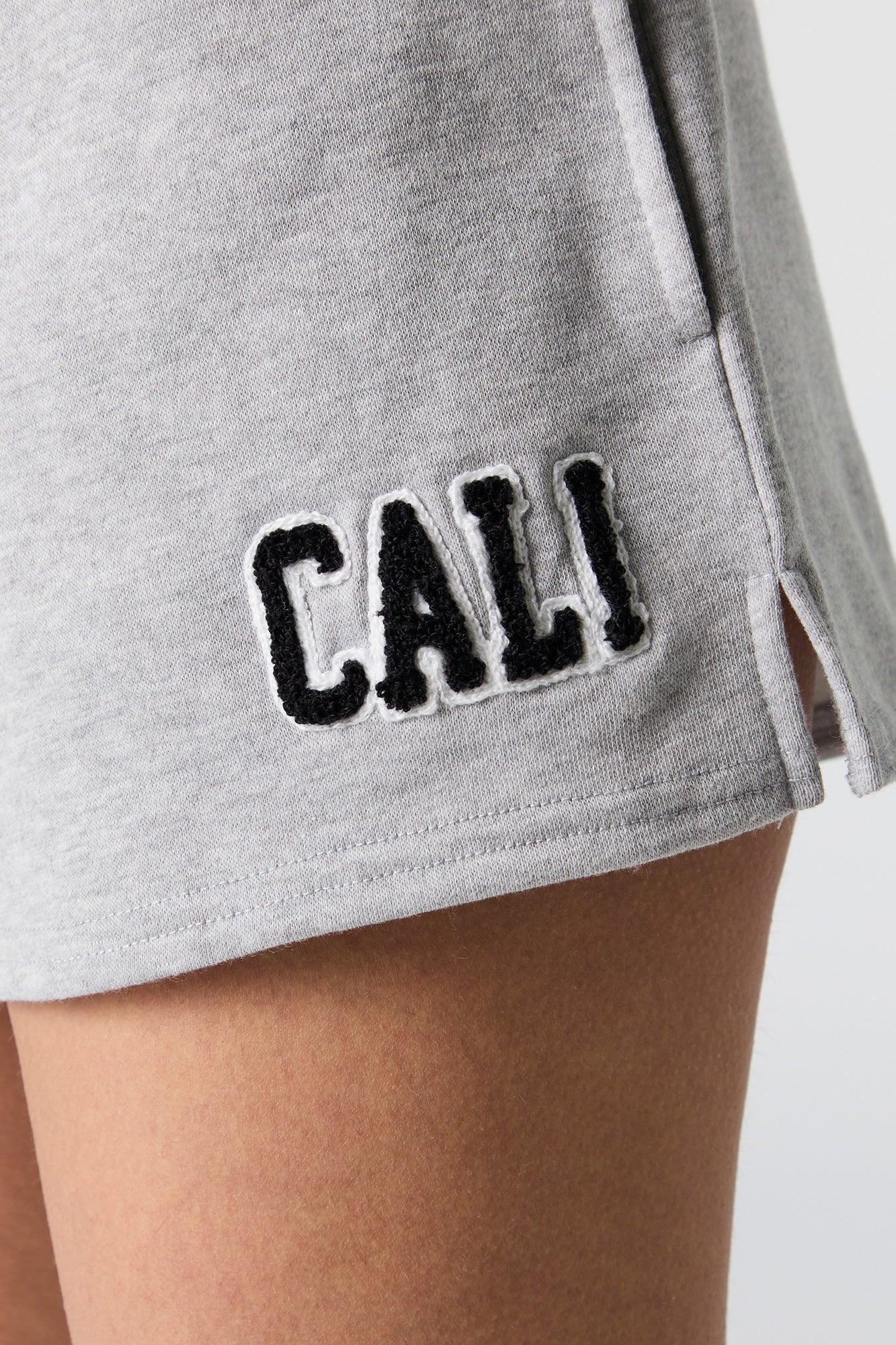 Cali Chenille Embroidered Fleece Short