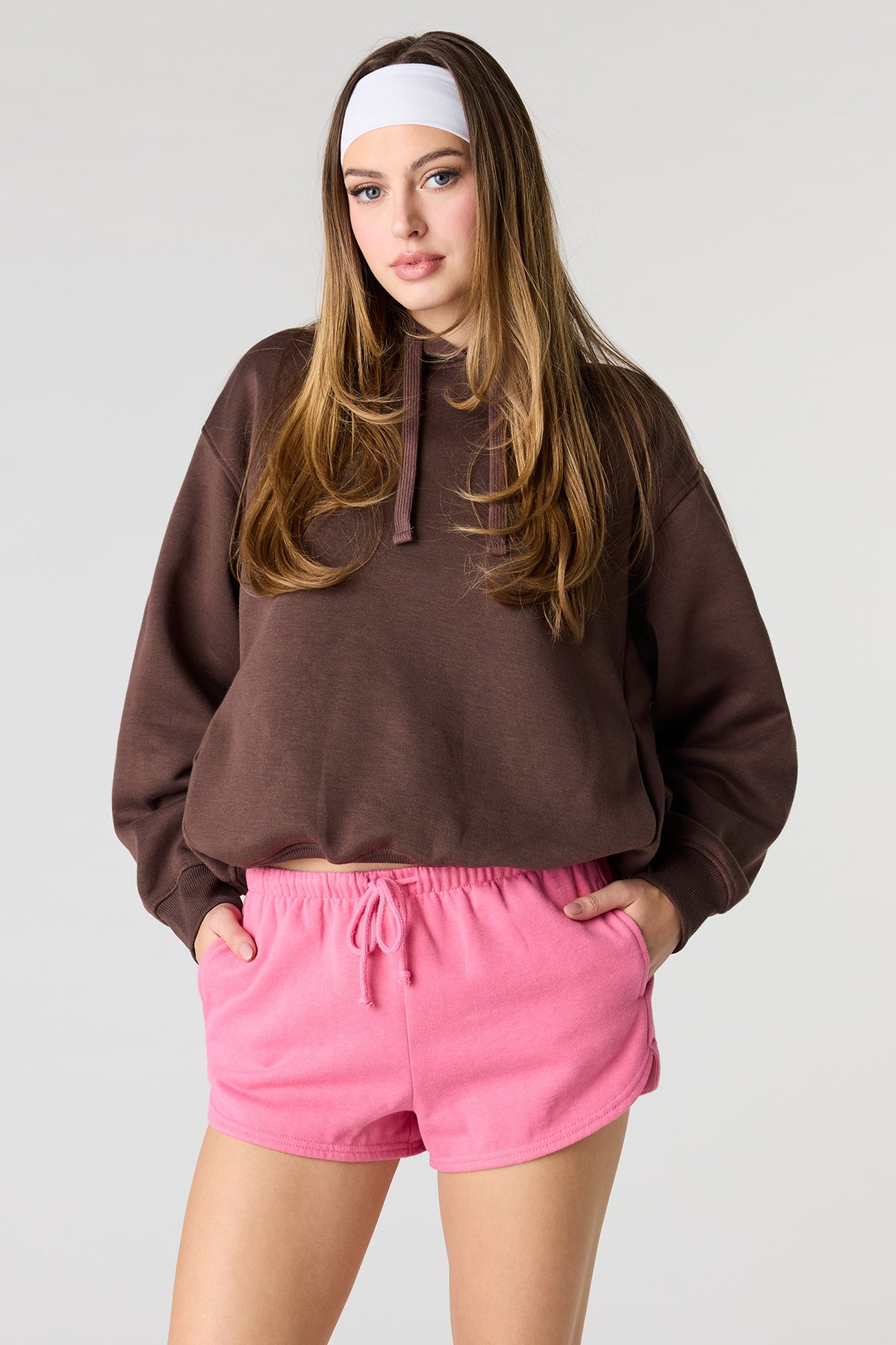 Fleece Dolphin Short - Pink