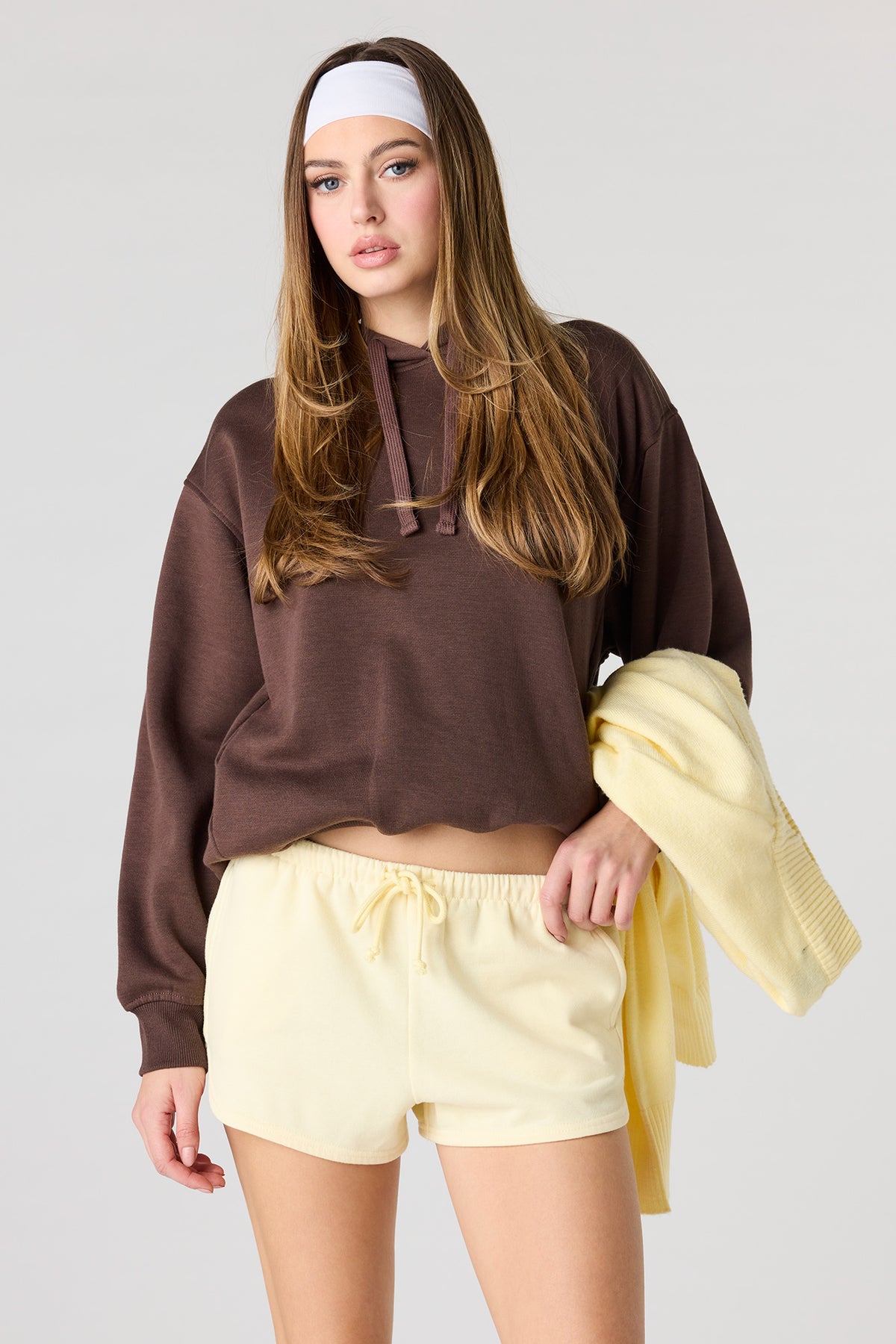 Fleece Dolphin Short - Yellow