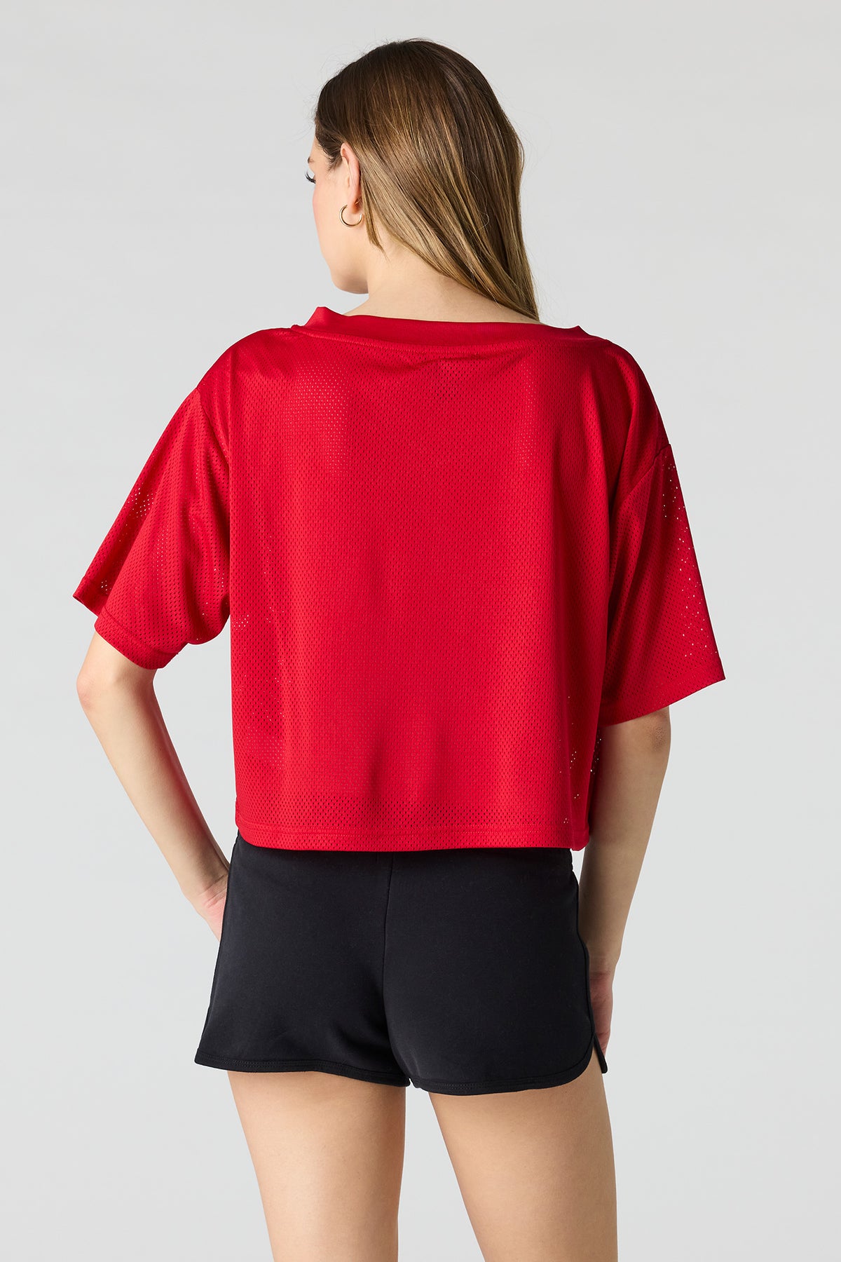Alt View 2. Luxe French Terry Dolphin Short - Black
