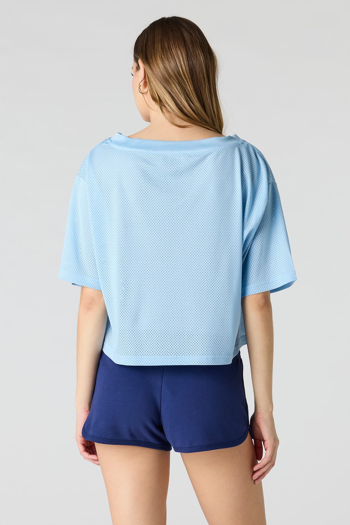 Alt View 2. Luxe French Terry Dolphin Short - Navy