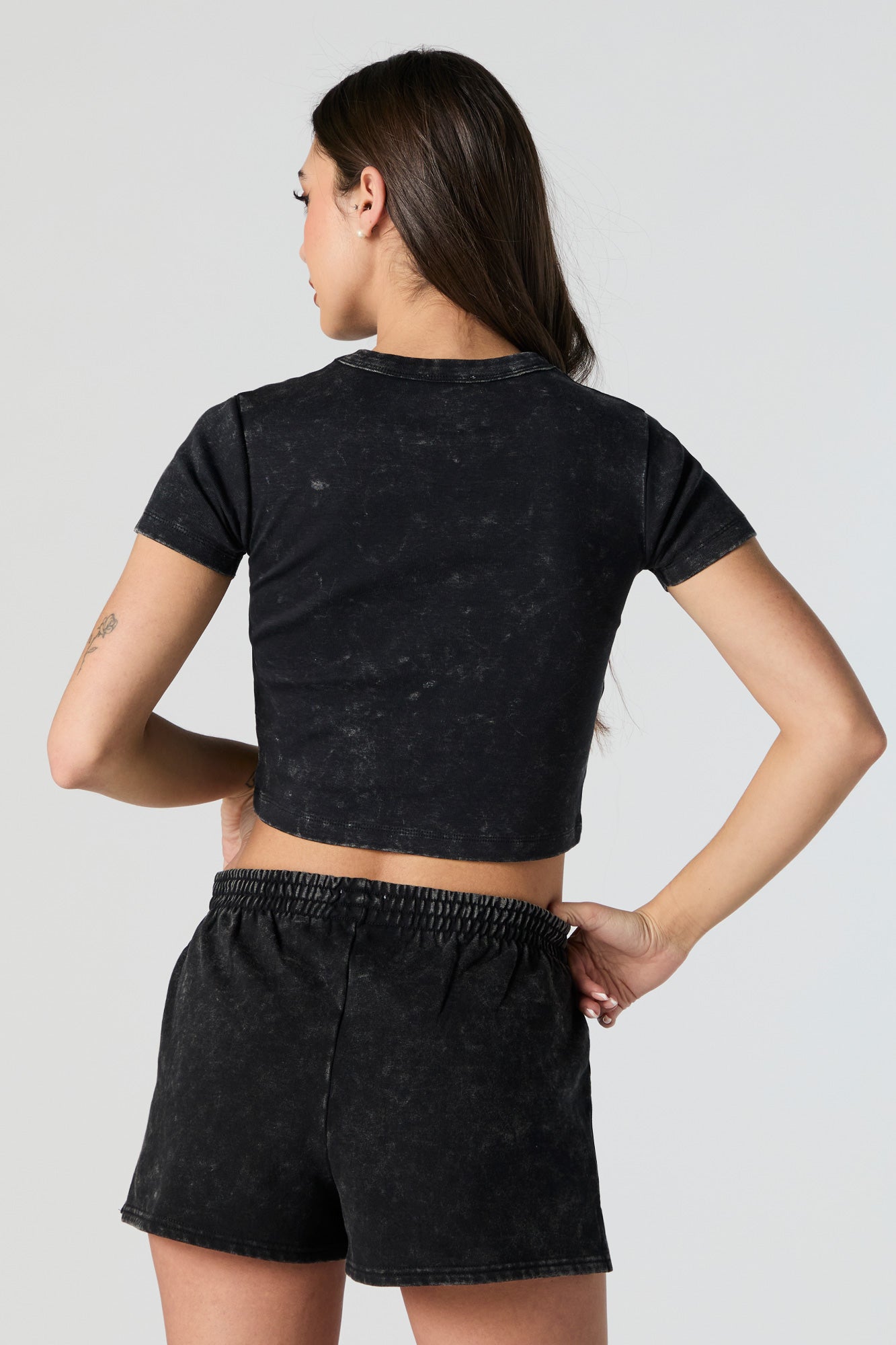 New York Graphic Washed Fleece Short