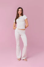 Foldover Waist Flare Pant